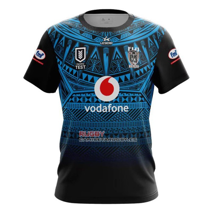 Camiseta Fiyi Rugby 2022 Negro