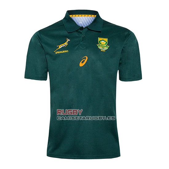 Camiseta Polo Sudafrica Rugby 2020 Verde