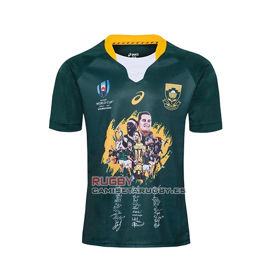 Camiseta Sudafrica Rugby RWC 2019 Campeona